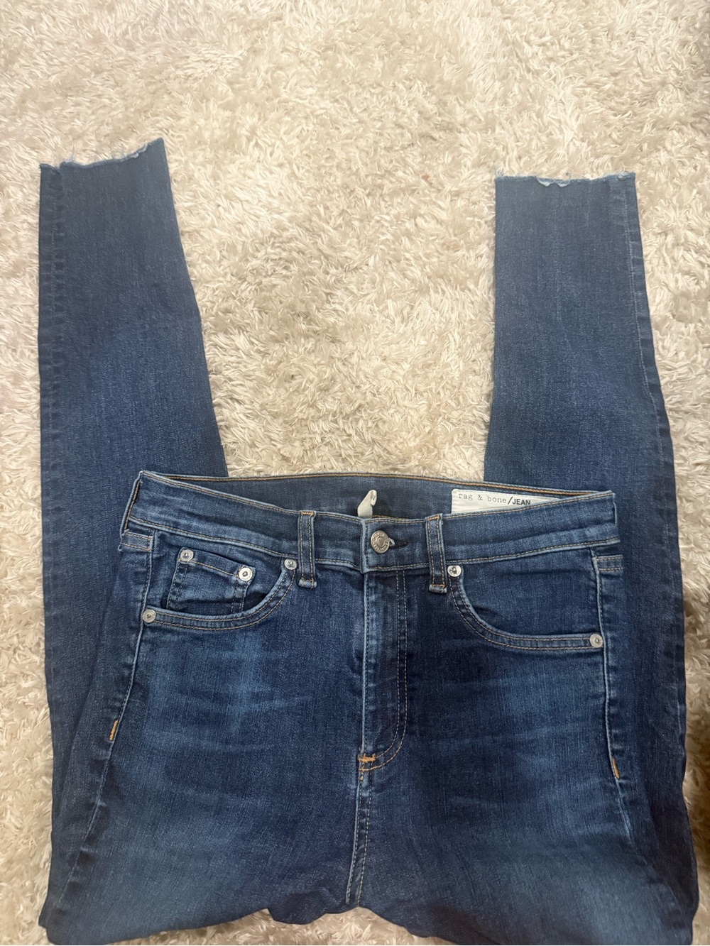 rag & bone Dark Indigo Skinny Jeans